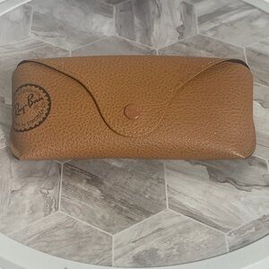 Ray-Ban Brown Protective Sunglasses Case ONLY With Snap Closure